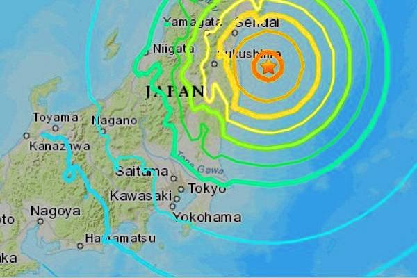 SenseNuclears's tweet photo. Terremoto en la zona de Fukushima. Esta por ver como ha afectado a las precarias condiciones de la central accidentada hace 11 años. Accidente en proceso que supone un gran peligro. Mientras tanto el gobierno japones y otros quieren reactivar las nucleares. Cerremos nucleares ya. https://t.co/HC7g9w2qJj