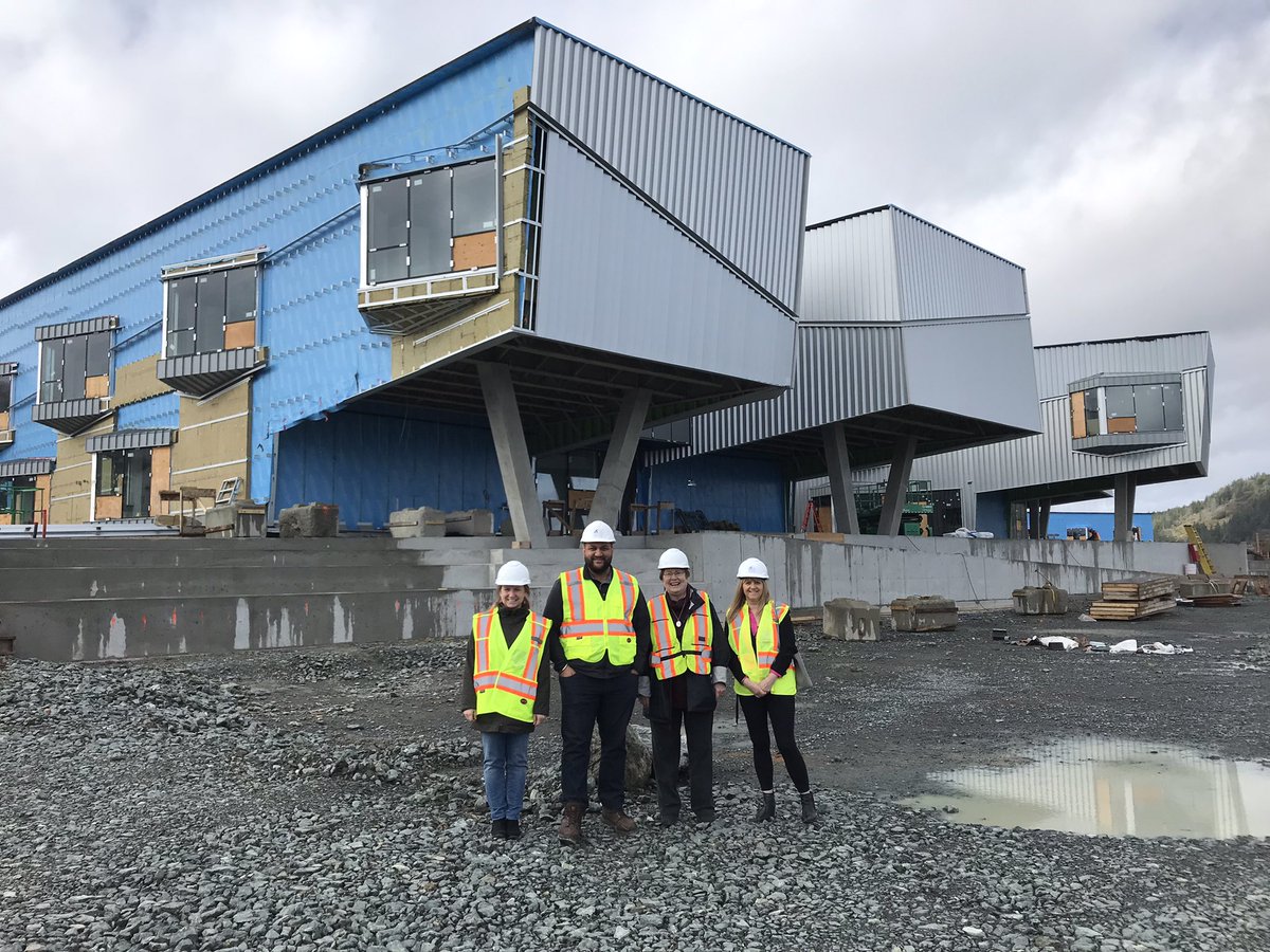 SD62_Sooke's tweet photo. Trustees got a tour of Pexsisen Elementary School and Centre Mountain Lellum Middle School yesterday. 

Pictured: Allison Watson, Ravi Parmar, Dianna Seaton, and Wendy Hobbs. https://t.co/olXDlrRnsD