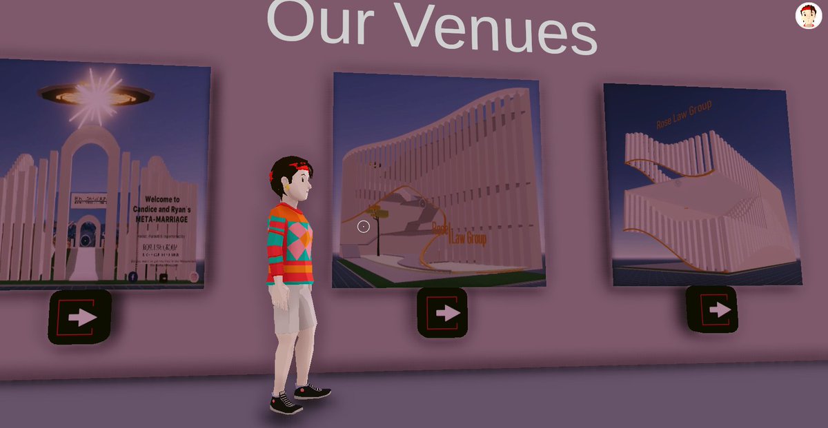heyformatho's tweet photo. Met your special one in the #MetaVerse?
You can now get married in the Metaverse!
Introducing @roselawgroup, who conducted the 1st #MetaMarriage. The event had over 3,500 guests !
They have office now open in @Decentraland. 
#RoseLawGroup #MetaGrandOpening #MetaMarriage #DCL https://t.co/OwW90ltts5