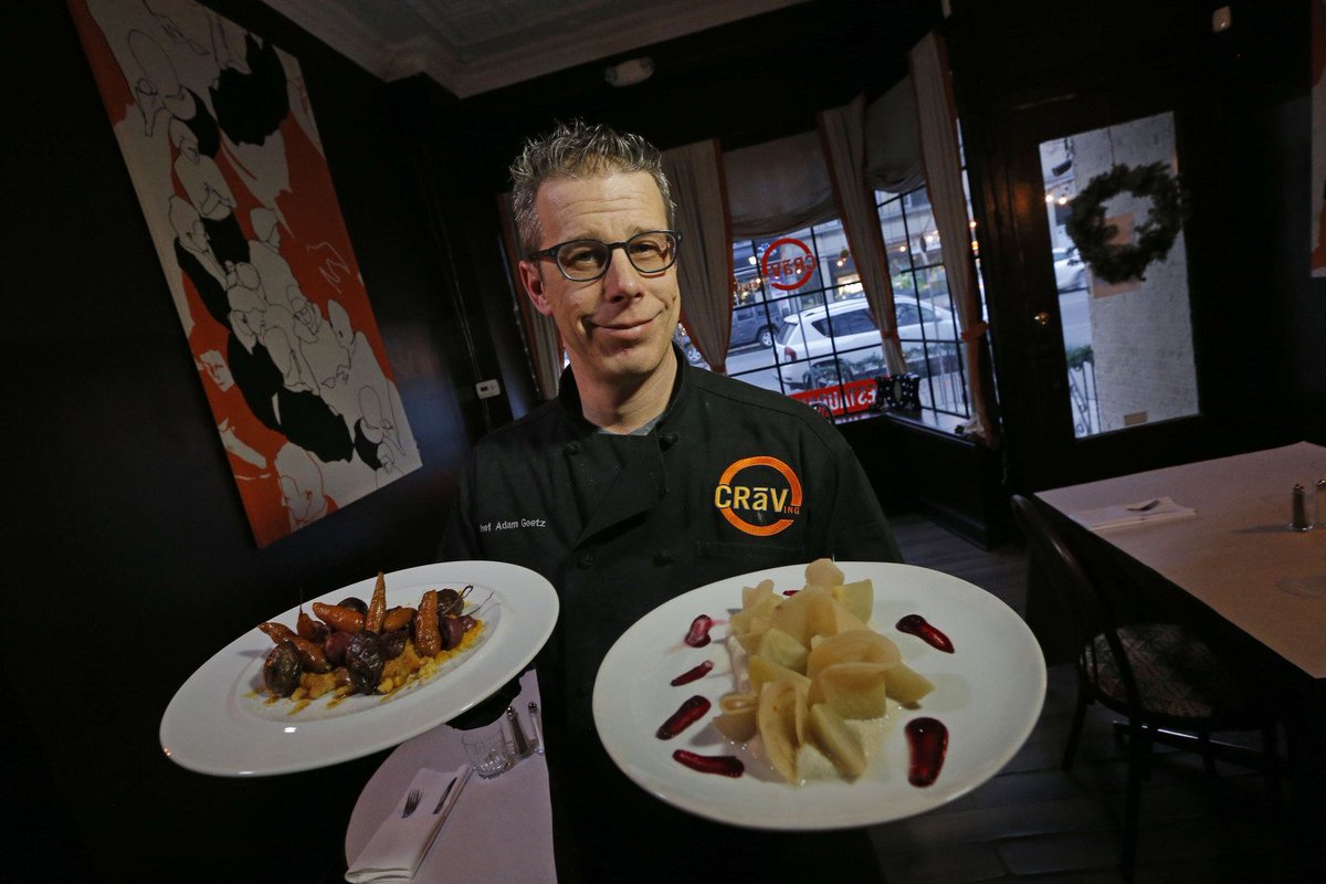 CraVing news: chef-owner Adam Goetz selling restaurant at 1472 Hertel Ave. to longtime sous chef and protege Patrick Chmura. Transition to take a month-ish, as CraVing continues under Chmura, who's been doing most of the cooking since reopening, Goetz said. #ThisIsGuildWork