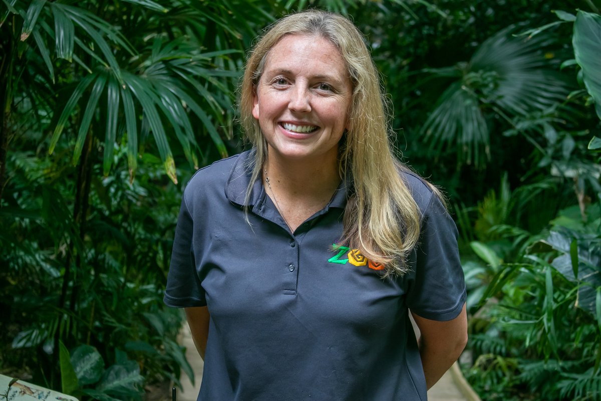 fortwaynezoo's tweet photo. As an Area Curator, Amber spends her day surrounded by animals, and as the Zoo’s liaison for Motus Tracking System, she's a great example of a conservation leader and a role model for young people interested in STEM. #InternationalWomensMonth https://t.co/znl0CDSXen