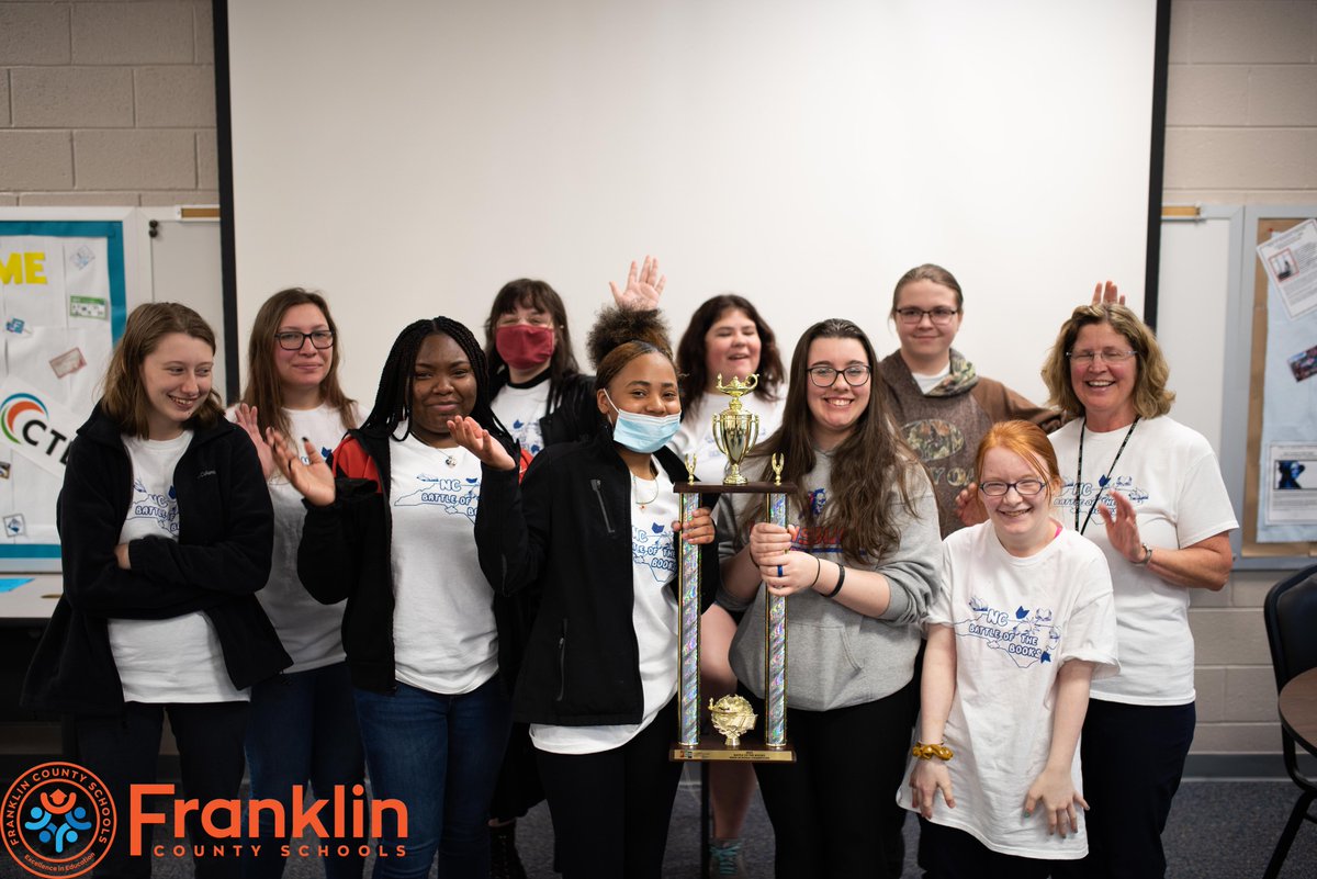 FCSchoolsNC's tweet image. Congratulations to @LouisburgHSFCS, 2022 FCS High School Battle of the Books Champions!