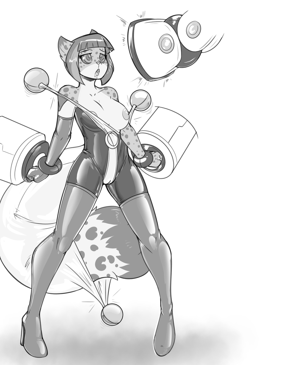 ShinyHelix's tweet photo. A pic for @DreamSearcher12 who wanted to see Mew trussed up in one of her cute dream drone outfits https://t.co/TQcc5DYK6E