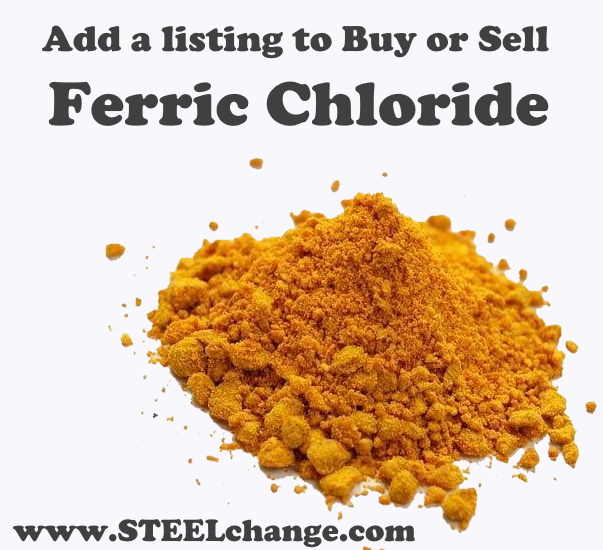 SteelChange's tweet photo. Iron Ore
Ferric Chloride
An online exchange service that connects buyers and sellers of iron &amp; steel products
https://t.co/j4Ihf2BT2E
#iron #ferric_chloride https://t.co/2cdcDTJxGm