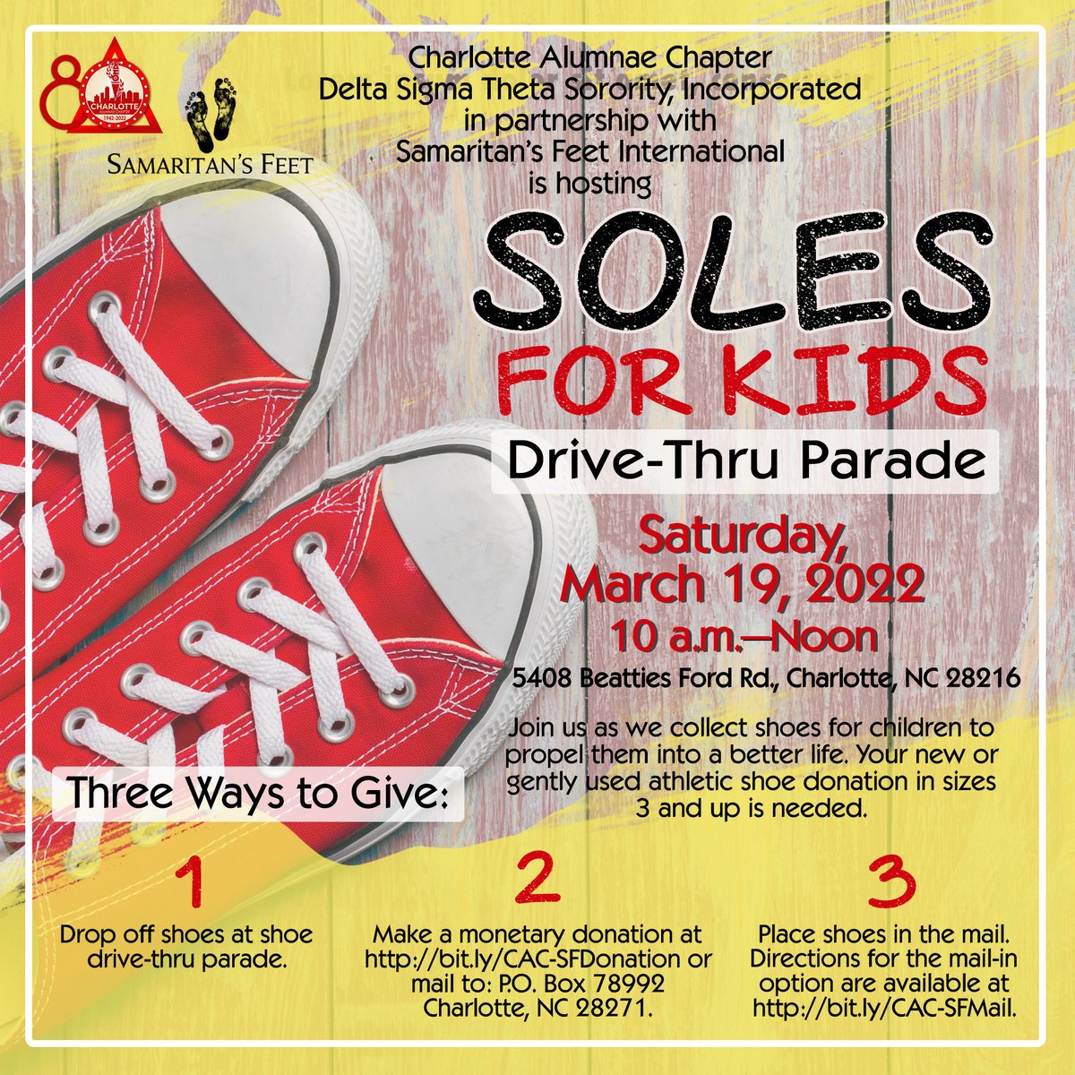 dstcltalumnae's tweet photo. This week CAC holds two events, both open and free to the community:
▲ Soles For Kids  
▲ My Dream, Spoken Word Competition
https://t.co/NYETkopHMr 
#CACCares #PowerInOurWork  
#CACSolesForKids  #CACSpokenWord
#DST1913  #SensationalSAR https://t.co/AQC5stiPzd