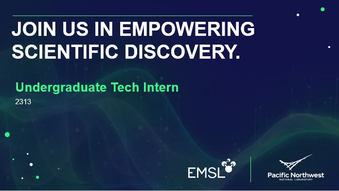 EMSLscience's tweet photo. Internship opportunity! π± EMSL and @PNNLab are looking for an undergraduate research assistant to assist with ongoing plant and microbiome experiments. Applications due before March 21. https://t.co/nGO8FwLFlY #PlantScience #Biology #MicrobiomeResearch #ScienceInternships https://t.co/YdsXtcjhVv
