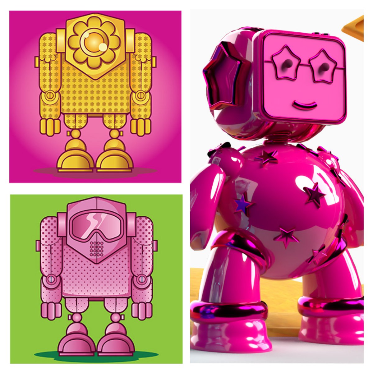 NeonSwatches's tweet photo. Wanna see the first round concept of our @wondertinsNFTs !? From 2d to #3d. It's been a journey full of color and smiles! #nftart #NFTCollection #TrustTheProcess https://t.co/BEtG2HK0f2