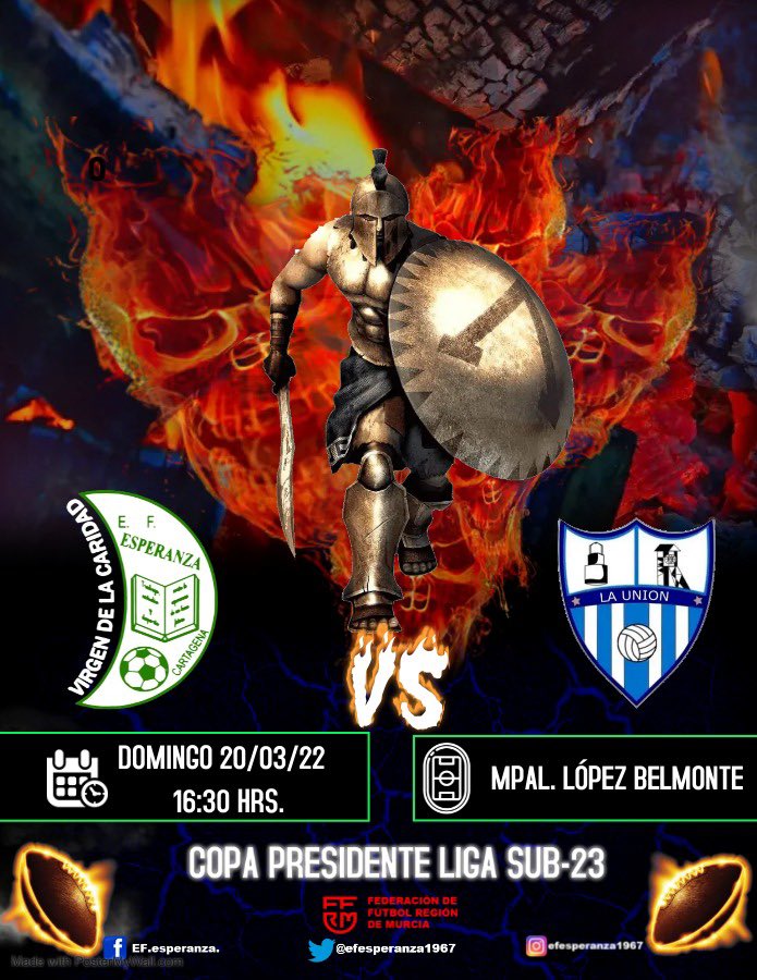 EFEsperanza1967's tweet photo. Este domingo, nuestro Campeón de liga Sub-23, comienza la Copa Presidente y se enfrenta a @adlaunionbase en el López Belmonte. https://t.co/v3ch52bERv
