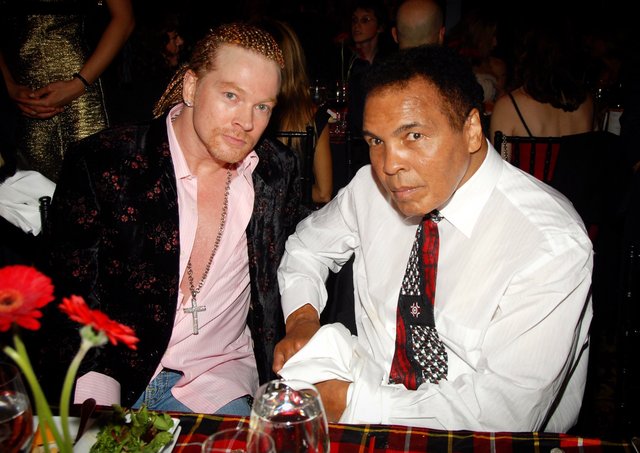 Axl Rose with Muhammad Ali, 2006.