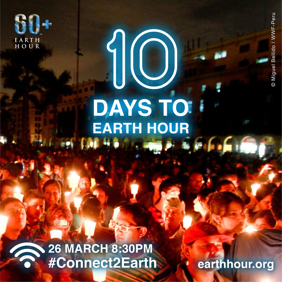 On the night of Earth Hour - 26th March 2022, 8.30pm, we will ask people around the world to switch off
in solidarity with the planet.