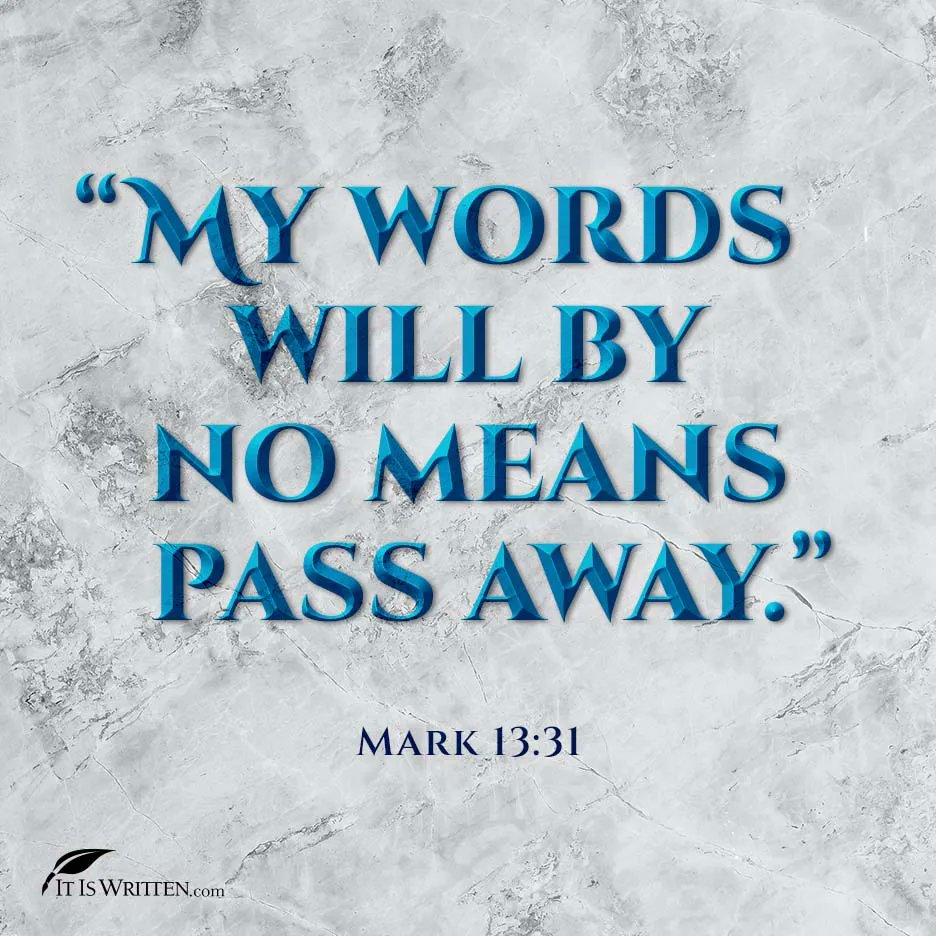 itiswritten's tweet photo. ♾️ Jesus’ words still apply today. 
#forever #words #always #pass #itiswritten #verseoftheday #inspirational #salvation #God #blessed #goodnews #gospel #Bible #photooftheday https://t.co/nyPkw9HEF8