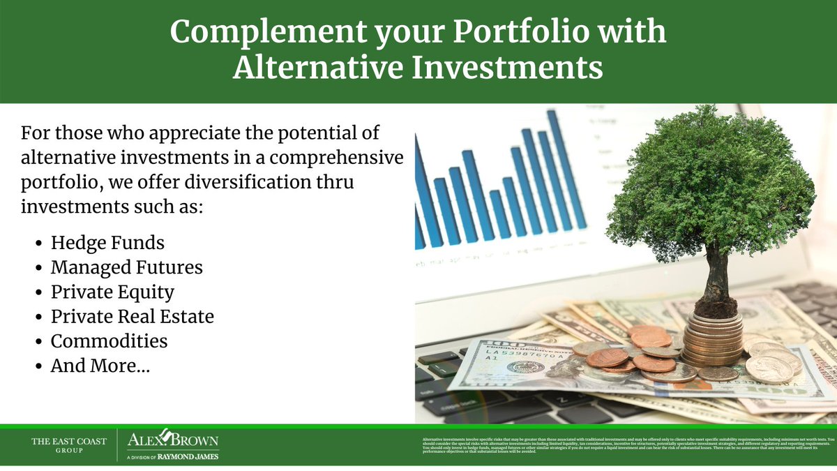 TheEastCoastGrp's tweet photo. We believe diversification across a broad spectrum of #assetclasses is the best way to meet your long-term objectives, balancing risk & return.
#hedgefunds, #managedfutures #fundsoffunds #privateequity #REITS #alternativeinvestments https://t.co/gdI5hrzgFU