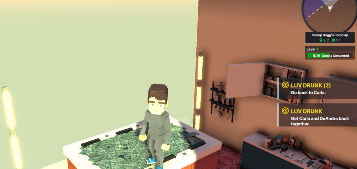 efeh1905's tweet photo. @TheSandboxGame I just participated in the daily #SandboxAlphaS2Contest for a chance to earn up to 1,000 $SAND! Starting March 16 - Take a money bath in Snoop Dogg Mansion. Check out my screenshot below!
👇 #SandboxAlphaS2 https://t.co/KmHnjnj3IQ