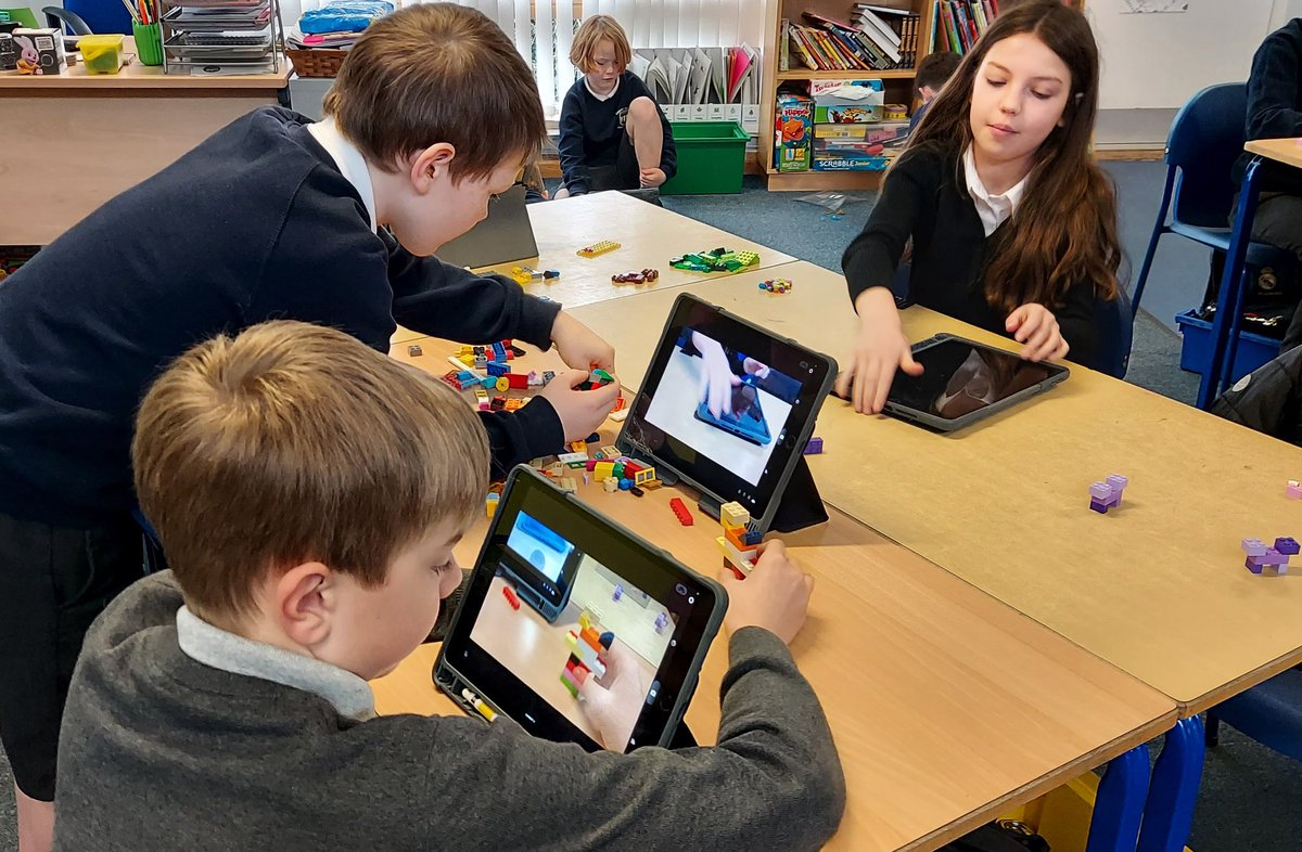 MsMiller_Educ8's tweet photo. Yesterday #P6M_LVPS had a ball creating stop motion movies with the #OSnap app on their #iPads. We then used #imovie to add sound effects and a title slide. The children created a @padlet of all their videos that they can share at home! #STEMLarbert #LarbertSTEM @RAiSE_falkirk https://t.co/5fW7taXeAo