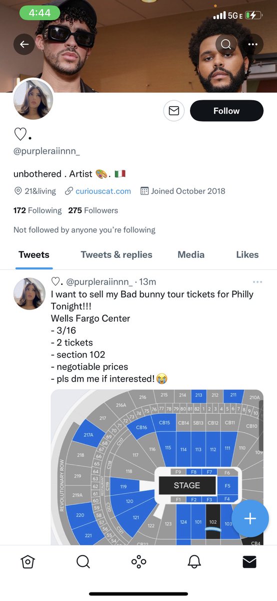 hspersona's tweet photo. anyone else get scammed by her 🤦‍♀️ #badbunny #BadBunnyPhiladelphia https://t.co/ntXEgZSFs1