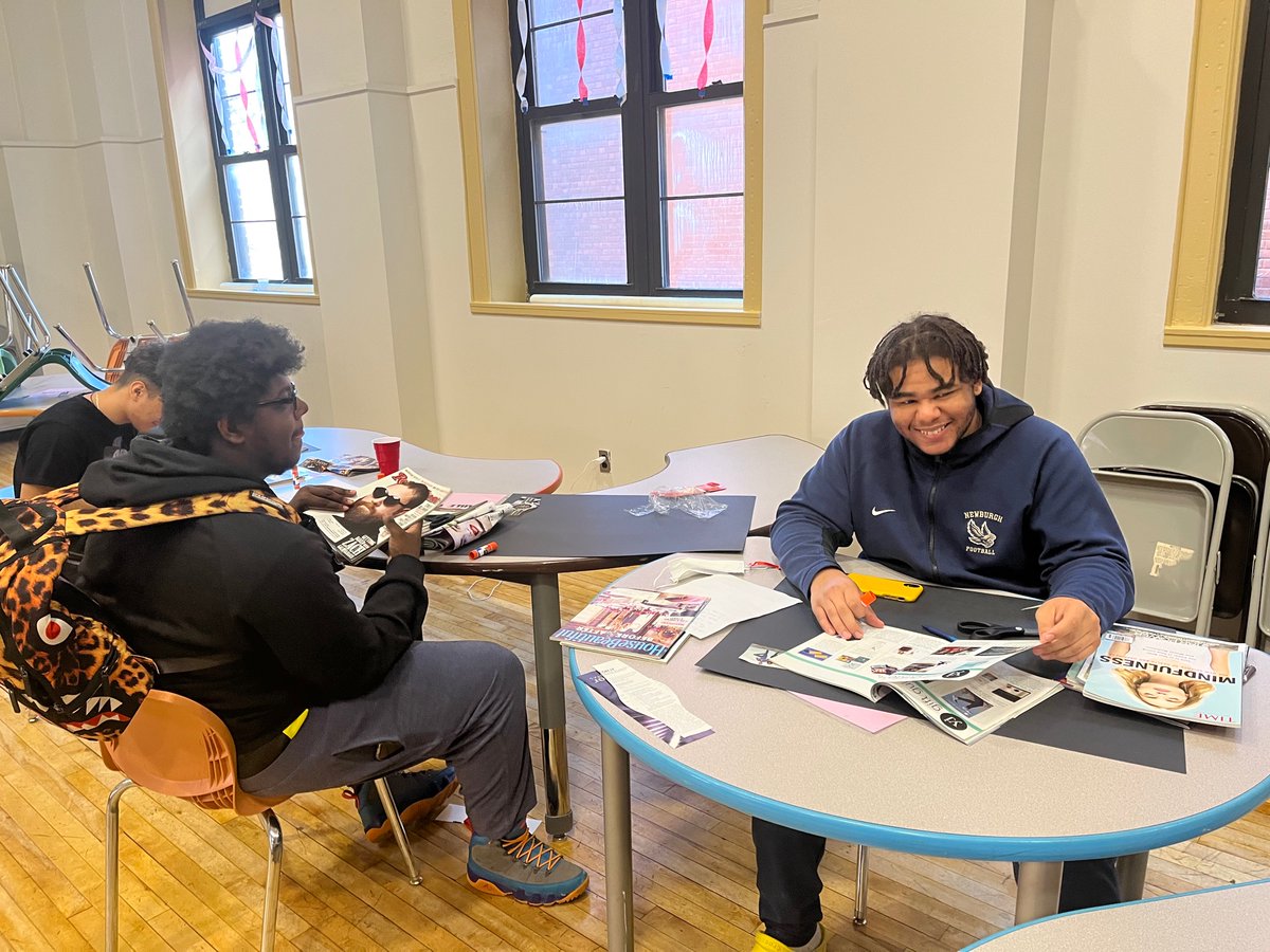 NFAWest's tweet photo. NFA West kicked off it’s weekly My Brother’s Keeper and My Sister’s Keeper after school programs today! We are exited to have a great group of students who are committed to continued growth, development and success! @newburghschools @bigpiclearning @Dr_P_Roman @NFAWestMBK https://t.co/iZwgFYpgGs