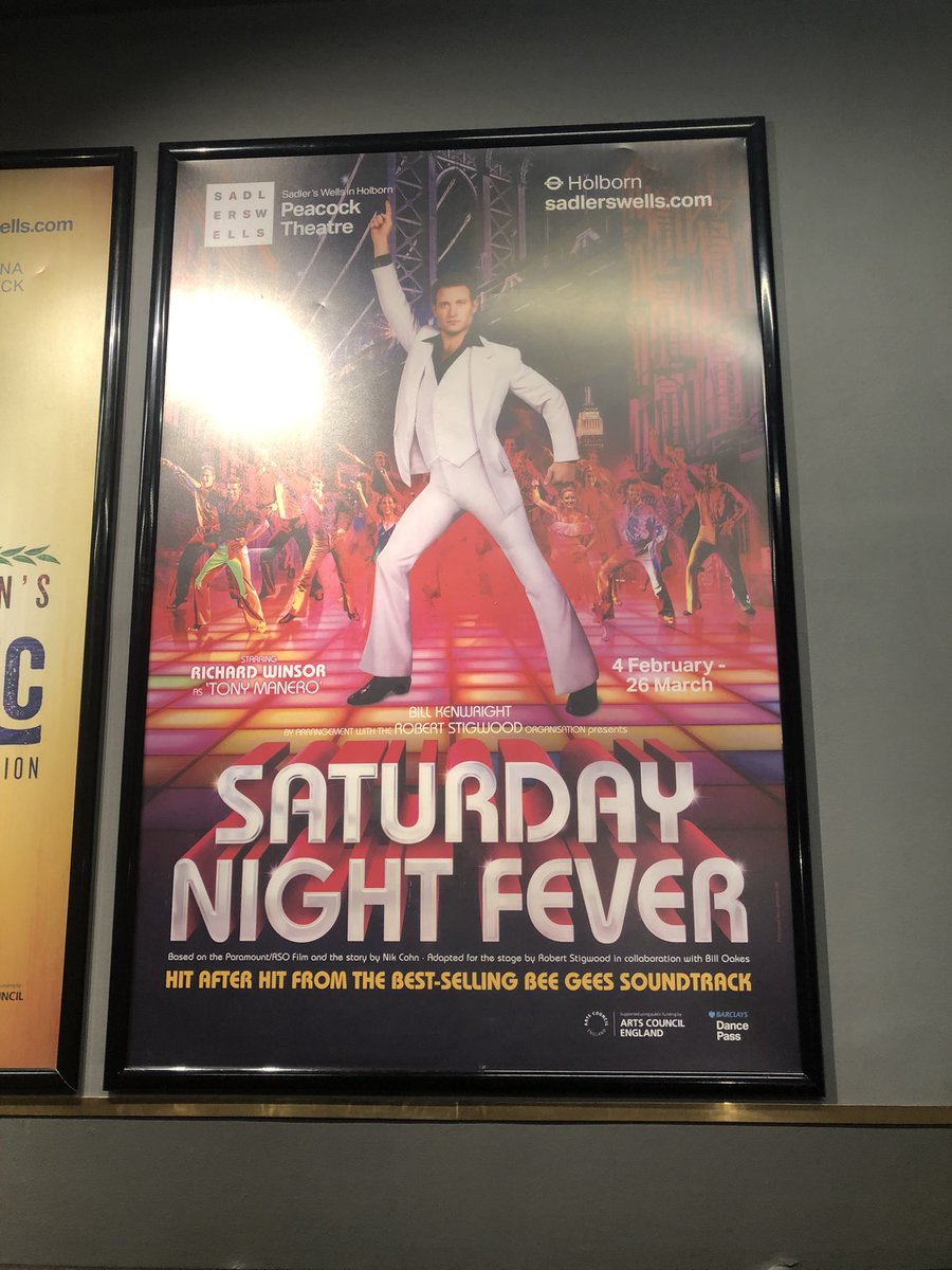 Meanwhile I’m at <a href="/saturdaynightuk/">Saturday Night Fever 🕺 2022 West End</a> dancing in my seat watching <a href="/MrJamesCohen/">James Cohen</a> be completely fabulous 🕺🏽✨
