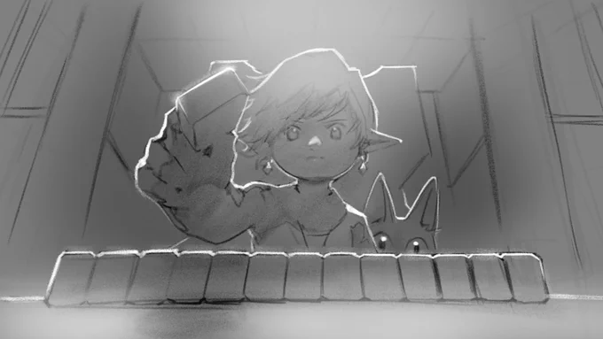 #ffxiv #ffxivart Some majong 😂 