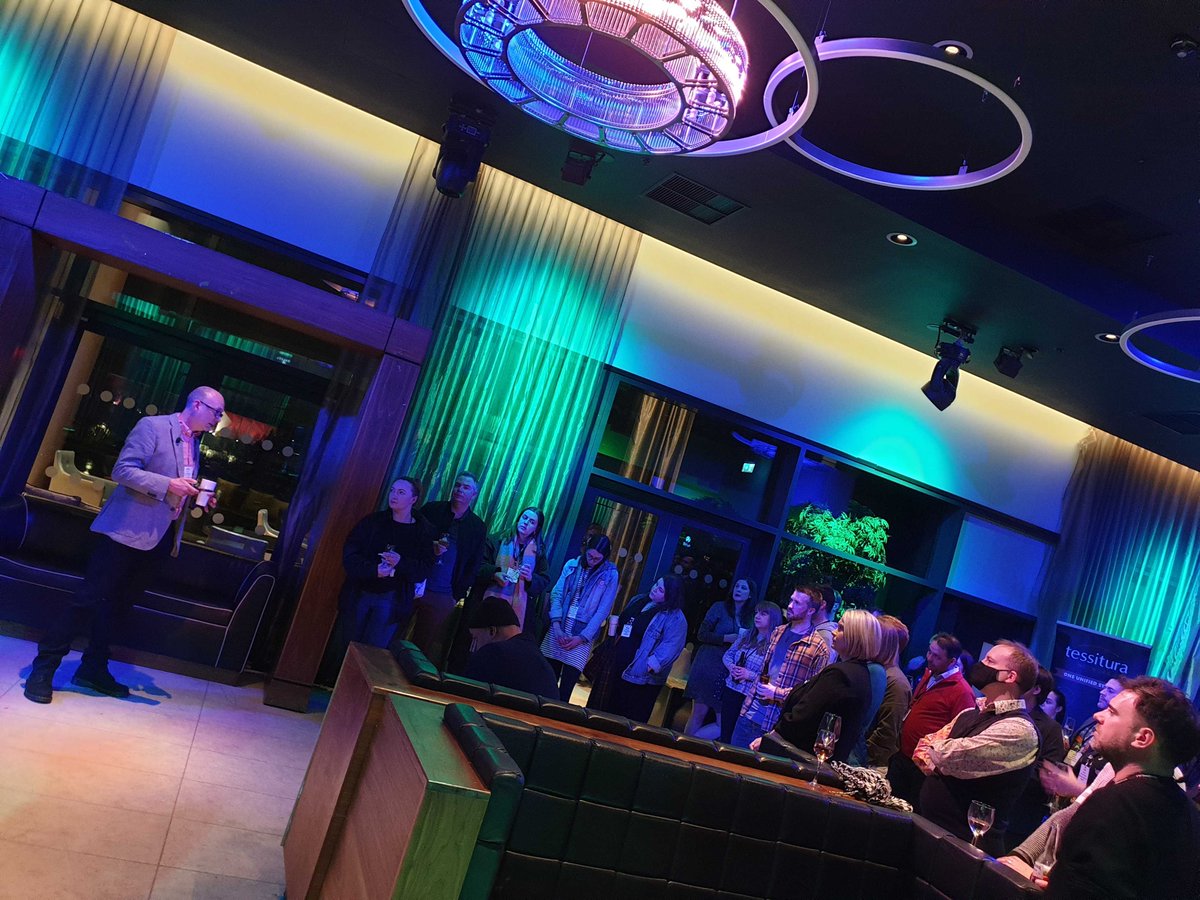 tessnetwork's tweet photo. Wonderful to be #TogetherAtTPC and hosting tonight's Tessitura First-timers &amp; VIP Reception as Gold Sponsor @ticketingprofs #TPC2022 in Birmingham. https://t.co/0VJ8EIL3yi