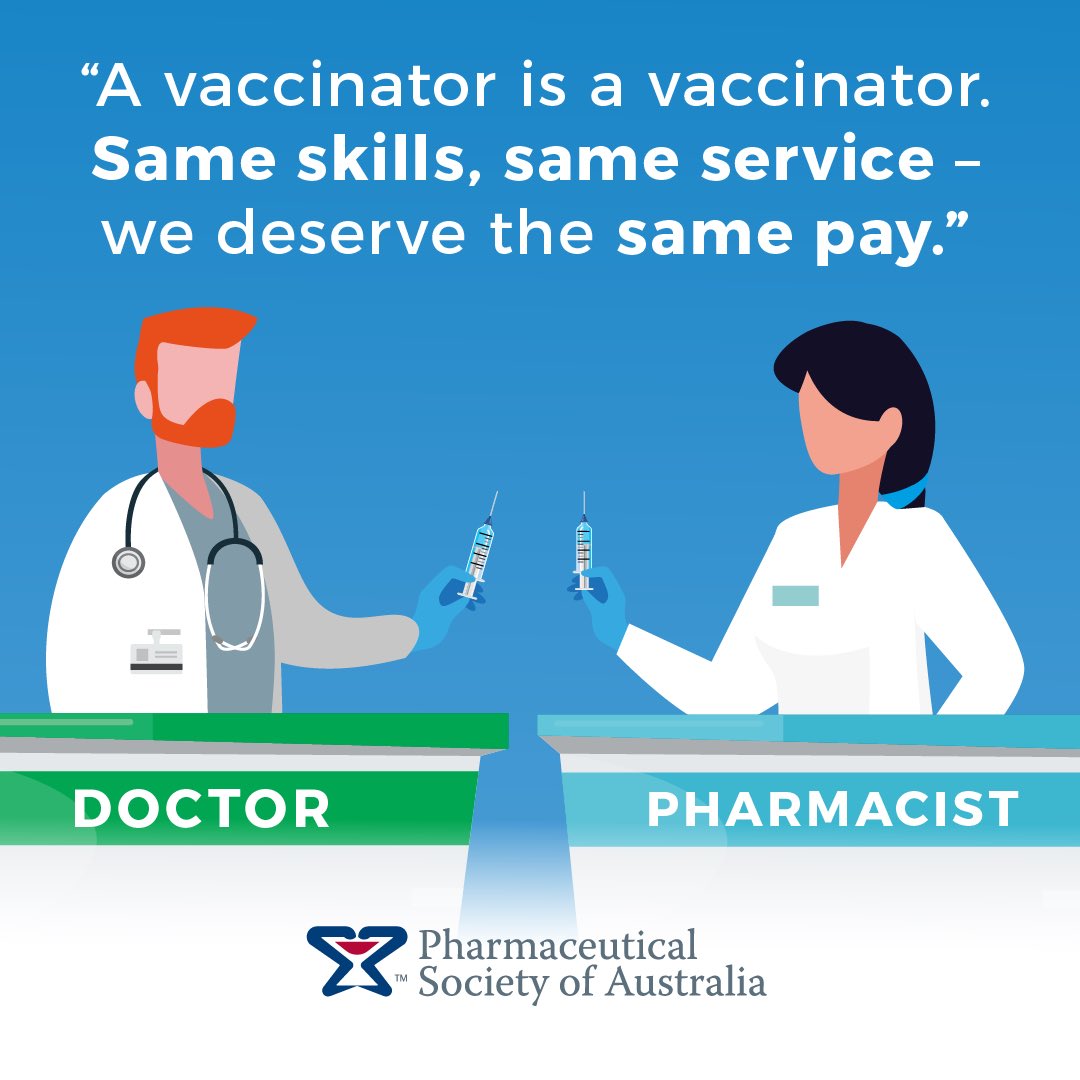 <a href="/PSA_National/">PSA</a> “If all three doses are provided by the same practitioner in a major city, a pharmacist would receive $68, whilst a GP would receive $139.05.” <a href="/DaveSmithMP/">David Smith</a> whats the reasoning here? Please stand up for pharmacists to get fair pay for this vital service!