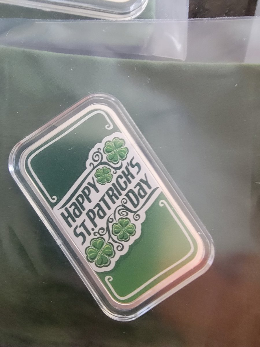 IRISH ORDER IS IN. 1 OZ SILVER. INVOICES GO OUT TODAY!
