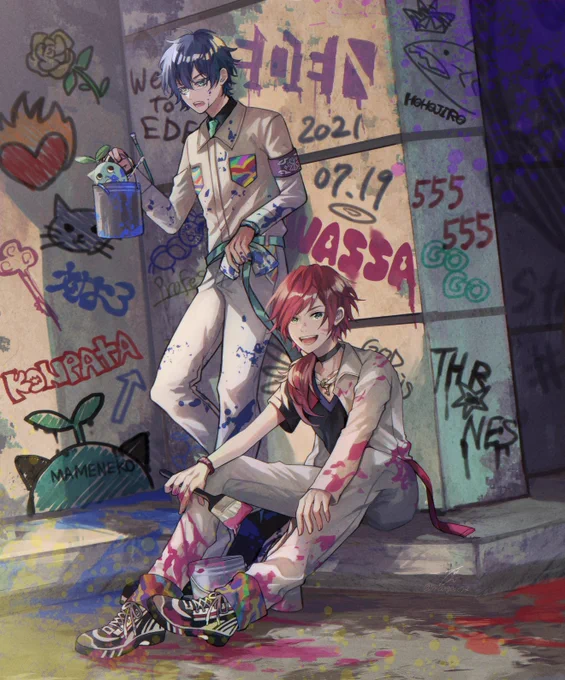 GRAFFITI
#イロ絵す #まめねことレオス 