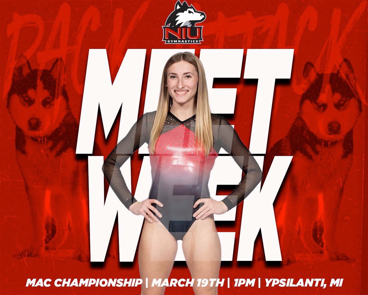 Niugymnastics's tweet image. IT’S CHAMPIONSHIP WEEK💍🐾 #packattack