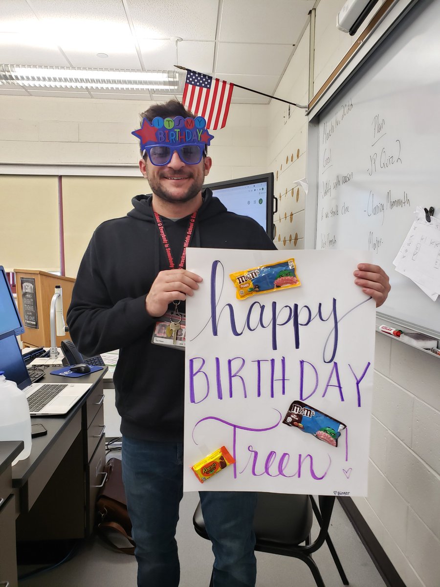Happy birthday, Mr. Treen (best Co-Teacher Ever!!!!) <a href="/TreenScience/">Mr. Treen</a> #BarnegatINSPIRES