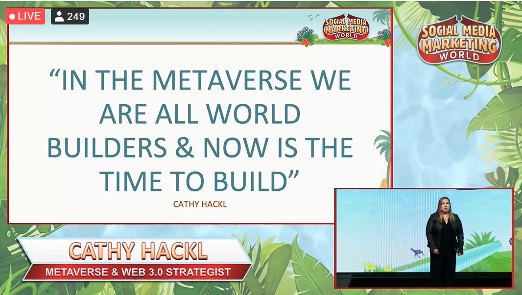 .@CathyHackl ends her talk with this 👇👇👇

#SMMW22