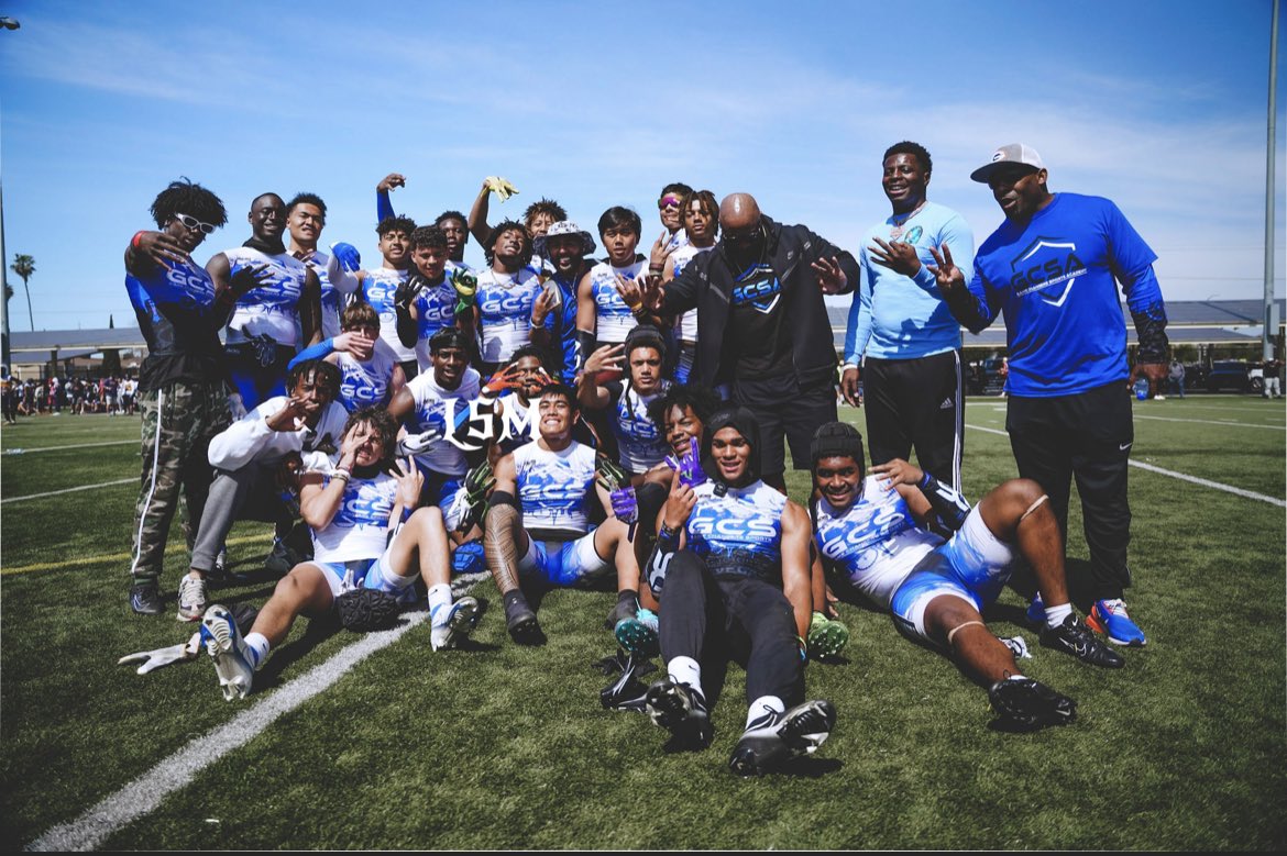Elijah Palmer (@epalmerr4) on Twitter photo A great weekend playing in LA Pylon. Took it home!!
@bangulo <a href="/BrandonHuffman/">Brandon Huffman</a> <a href="/AJMorganFB/">Andrew Morgan</a> <a href="/Pylon7on7/">Pylon 7on7 Football</a> <a href="/lvgamechangers/">Game Changer Sports</a> <a href="/BHoward_11/">Brandon Howard</a> A great weekend playing in LA Pylon. Took it home!!
@bangulo <a href="/BrandonHuffman/">Brandon Huffman</a> <a href="/AJMorganFB/">Andrew Morgan</a> <a href="/Pylon7on7/">Pylon 7on7 Football</a> <a href="/lvgamechangers/">Game Changer Sports</a> <a href="/BHoward_11/">Brandon Howard</a>