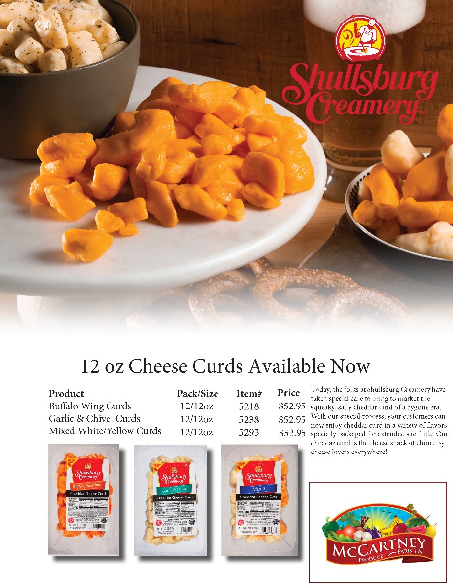 McCartneyFresh's tweet image. New Item Showcase: Shellsburg Creamery Cheese Curds - mailchi.mp/c311cd2a7d61/n…