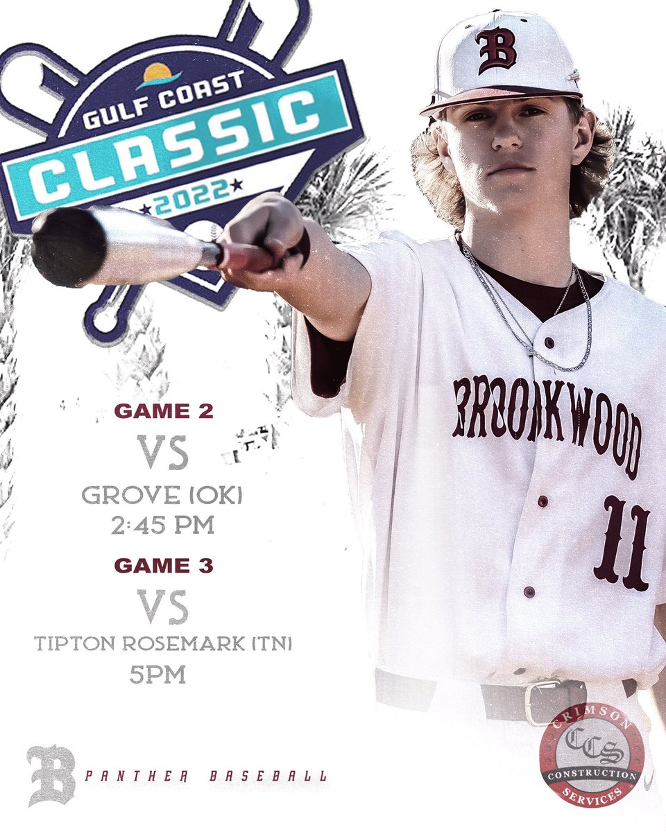 BKWDbaseball's tweet photo. We have a HUGE day today in the Gulf Coast Classic! Go Panthers! https://t.co/dkN6pcuUpF