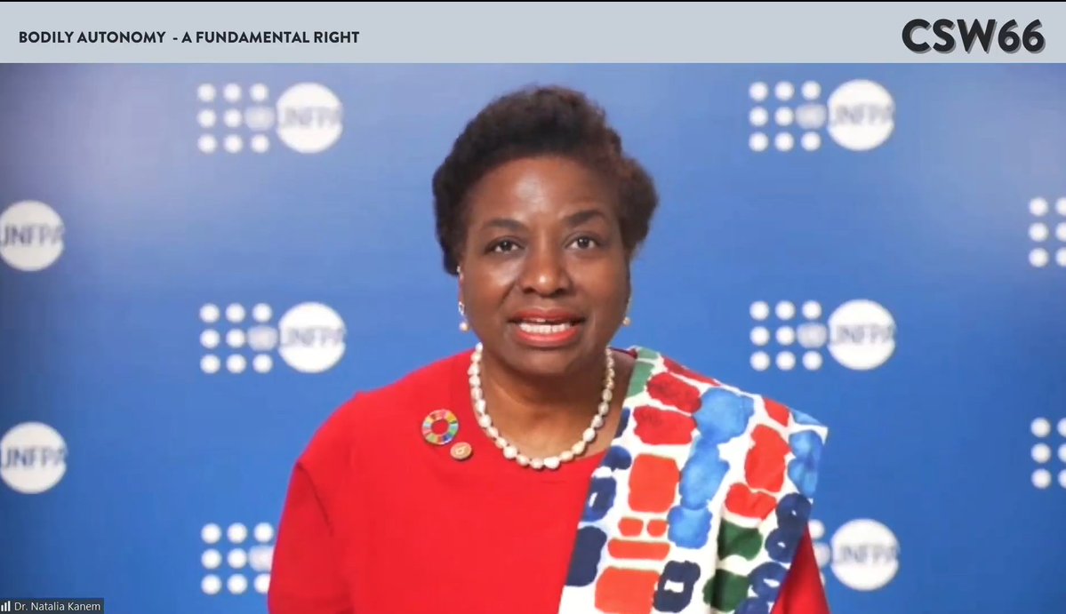 EmilieFWilson's tweet photo. "Bodily Autonomy is mission-critical for UNFPA"  @Atayeshe 

#CSW66 event on "Bodily Autonomy- a Fundamental Right" 👇

Highlighting central role of Bodily Autonomy to struggle for Democracy &amp; Rights

-  https://t.co/OXY2iWlAYi https://t.co/QWNylGVnef