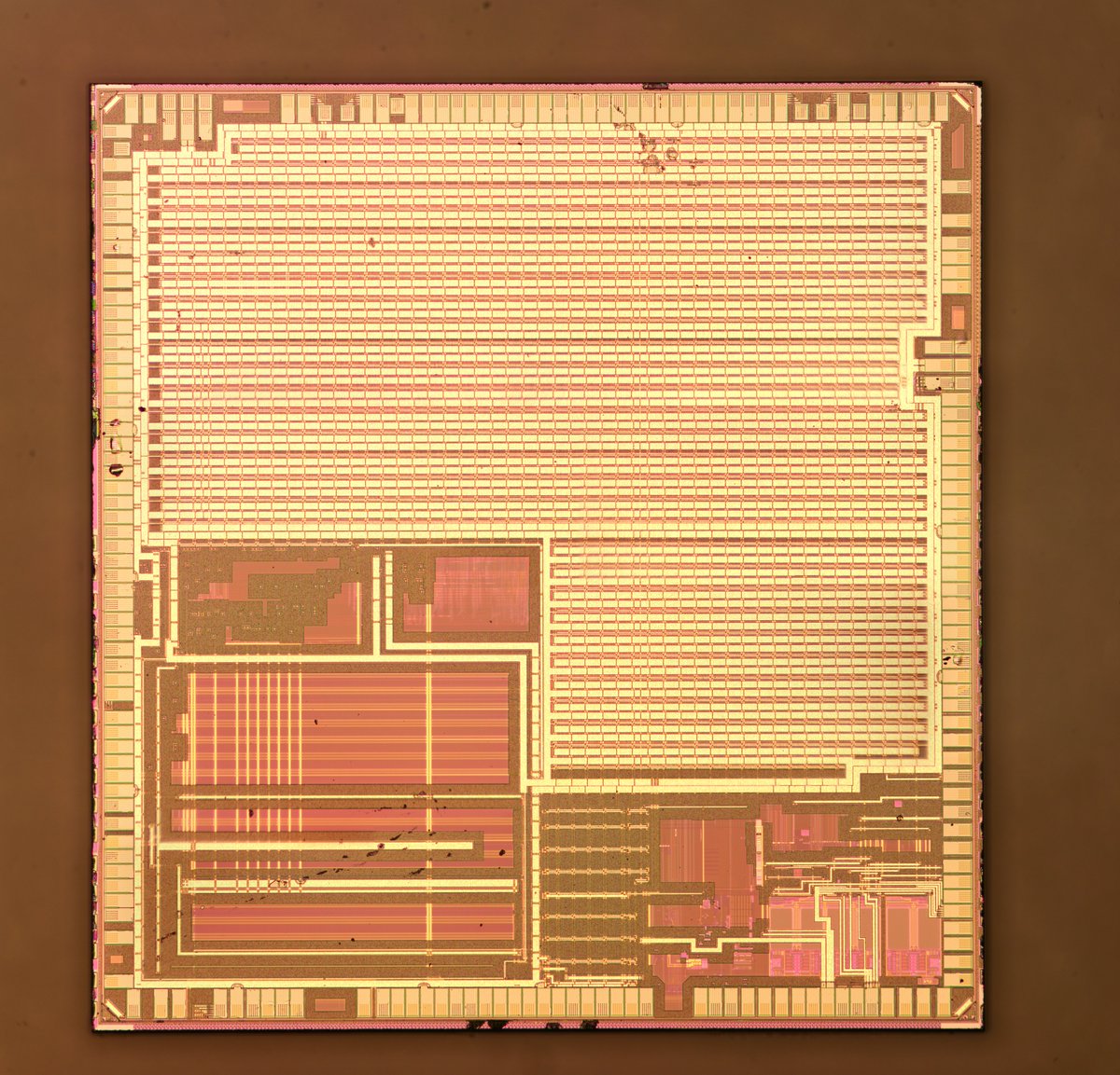 travisgoodspeed's tweet image. This is the STM32F405, a 32-bit ARM Cortex M microcontroller from @ST_World. 1/3