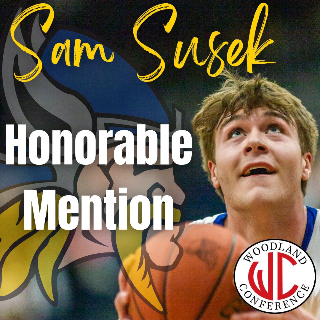 Congratulations Sam Susek <a href="/SusekSam/">Sam Susek</a> on Honorable Mention All-Conference <a href="/NBWAthletics/">NBW Vikings</a> <a href="/scottwcook33/">Scott Cook</a> <a href="/WestSDNB/">SDNB New Berlin West</a> <a href="/WOODLANDconf1/">WOODLANDconf1</a> 

Stats
9.5 pts per game 
40% from 3pt
77% from the Free Throw line
4 rebounds a game 
*33 charges taken*