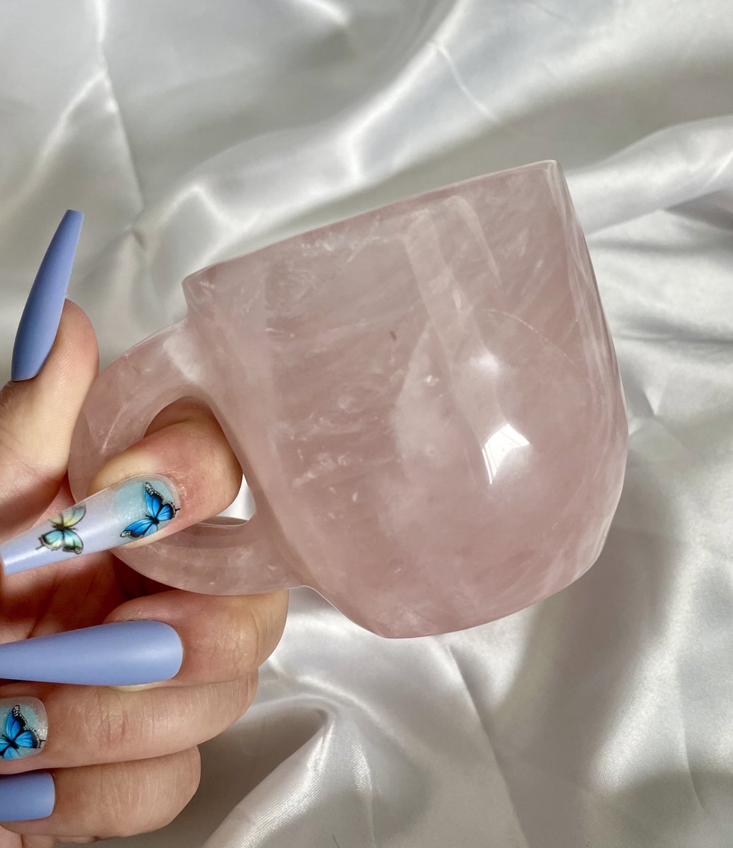 mysticmtncrys's tweet photo. Imagine having a tea party with these adorable Rose Quartz teacups ☕️🌸🎀 https://t.co/6REtBIihBo