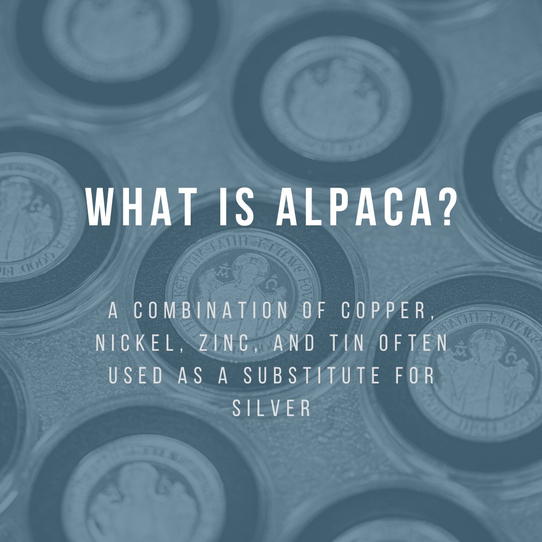 Group11Tech's tweet photo. What is Alpaca? 

Alpaca is a mix of metals often used as a substitute for silver. It is usually composed of 55% copper, 20% nickel, 20% zinc, and 5% tin. 

#alpaca #metal #gr11tech https://t.co/NokyoYhLTY