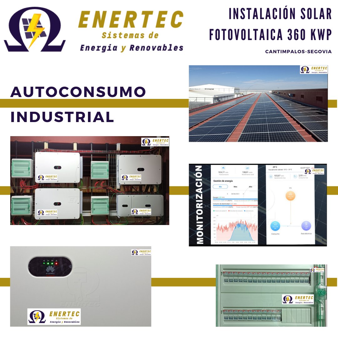 @enertec_e realiza una instalación fotovoltaica de 360kwp para autoconsumo industrial en Segovia.
¿Quieres una instalación igual para negocio?
Contacta con nosotros y empieza a ahorrar.
#Autoconsumo #Fotovoltaica #AutoconsumoIndustrial #PlacasSolares #AhorrarLuz #MedioAmbiente