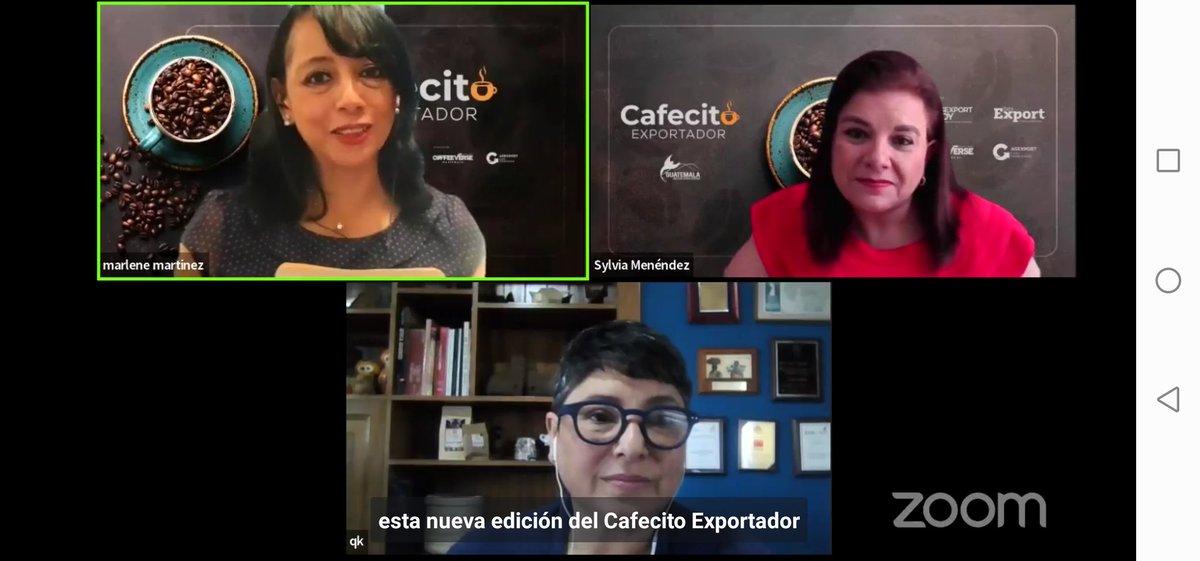 Acompañemos a la nueva edición del #CafecitoExportador con grandes invitadas, Lucrecia de González de la Comisión <a href="/handmadegt/">HECHO A MANO - AGEXPORT</a> y Sylvia Menéndez de la Comisión de Alimentos y Bebidas de <a href="/AGEXPORTGT/">AGEXPORT</a> #MujeresExportadorasGt