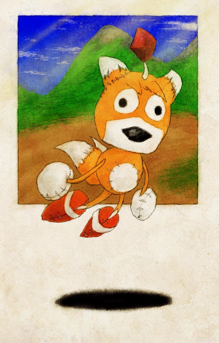 natteringwind's tweet photo. A friend and I were discussing Sonic R and Tails Doll a wee whiles ago, and I fancied doing fanart of this funky little goofball so here we are! https://t.co/e6EeMActoA