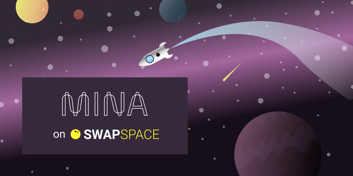 SwapSpaceCo's tweet photo. Did you know @MinaProtocol $MINA is available on SwapSpace? 🙂

You can acquire it in a few easy steps:
👀 Choose the best #Mina offer on https://t.co/eTSGZiVdDO
➡️ Send any of 700+ supported #crypto 
✅ Receive your #MINA

That's it! Enjoy fast and secure #MinaProtocol swaps 🙌 https://t.co/mmKsA6C8sJ