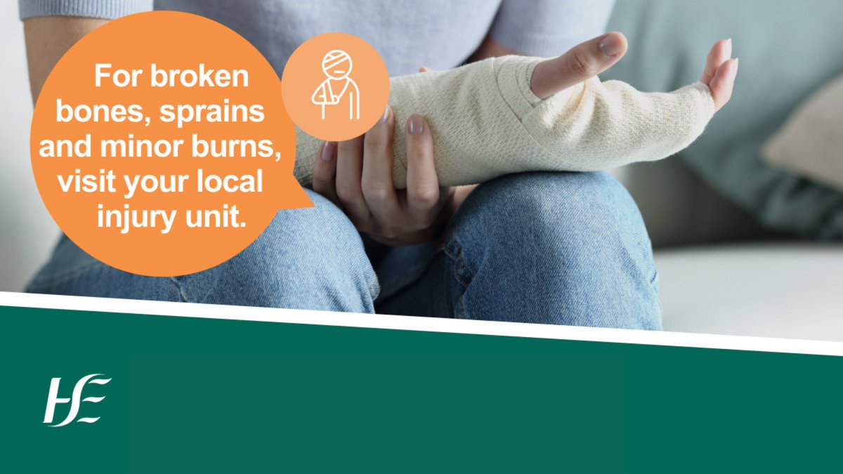 Injury units are for the treatment of minor injuries that are unlikely to need admission to hospital. So if it's a sprain, break or minor burn, head to your local injury unit this Bank Holiday Weekend. Find your local unit &amp;  opening hours here: bit.ly/3u1Tg90