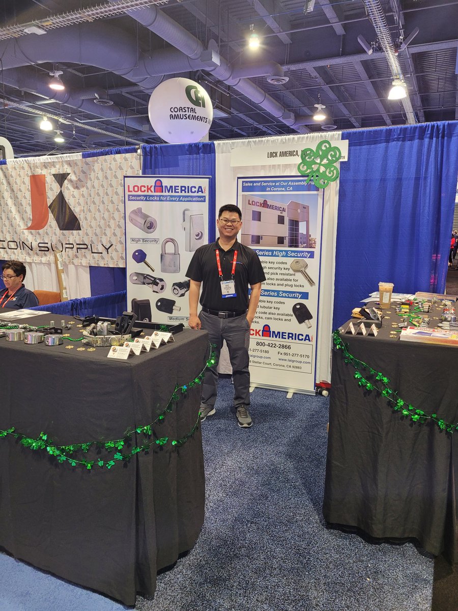 Trying a bit of luck at the <a href="/AmusementExpo/">Amusement Expo</a> ? Make sure to stop by booth 726 to talk to Robert and Candice! #AMOA2022