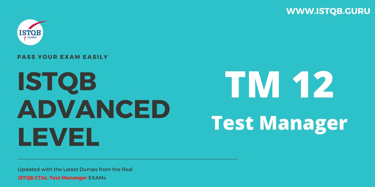 ISTQBGuru's tweet photo. ISTQB Test Manager package updated.
https://t.co/hCJkgNu8cI https://t.co/kStxYbZWDr