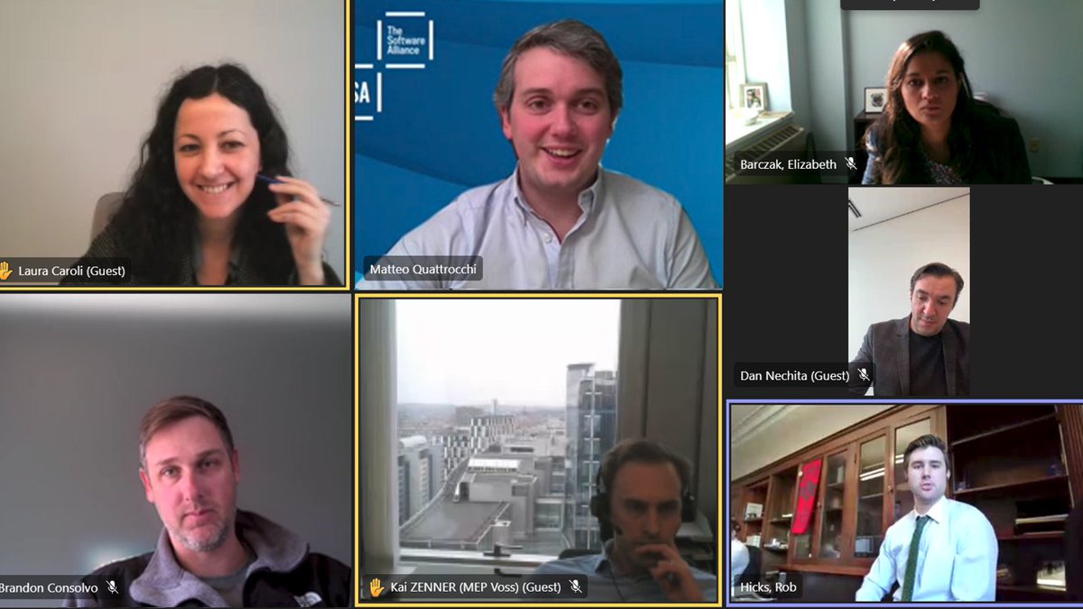 BSAnews's tweet photo. Great 🇪🇺🇺🇸 discussion @BSAnews with staffers from @USCongress and the @Europarl_EN on the EU #AIAct, its potential global impacts, and how to build trust in technology on both sides of the Atlantic. Thanks to all those who joined us today! https://t.co/ByTs0kmjgW