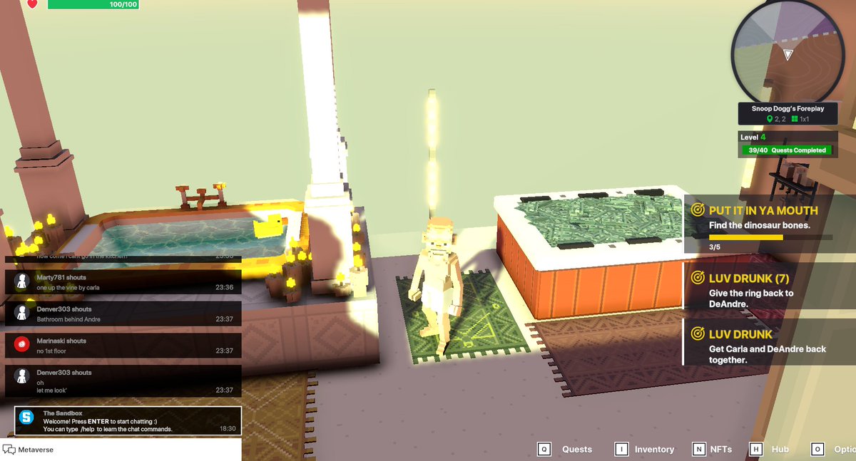 ArjnarongJ's tweet photo. @TheSandboxGame I just participated in the daily #SandboxAlphaS2Contest for a chance to earn up to 1,000 $SAND! Starting March 16 - Take a money bath in Snoop Dogg Mansion. Check out my screenshot below!
👇 #SandboxAlphaS2 https://t.co/vQzgLDeyAn