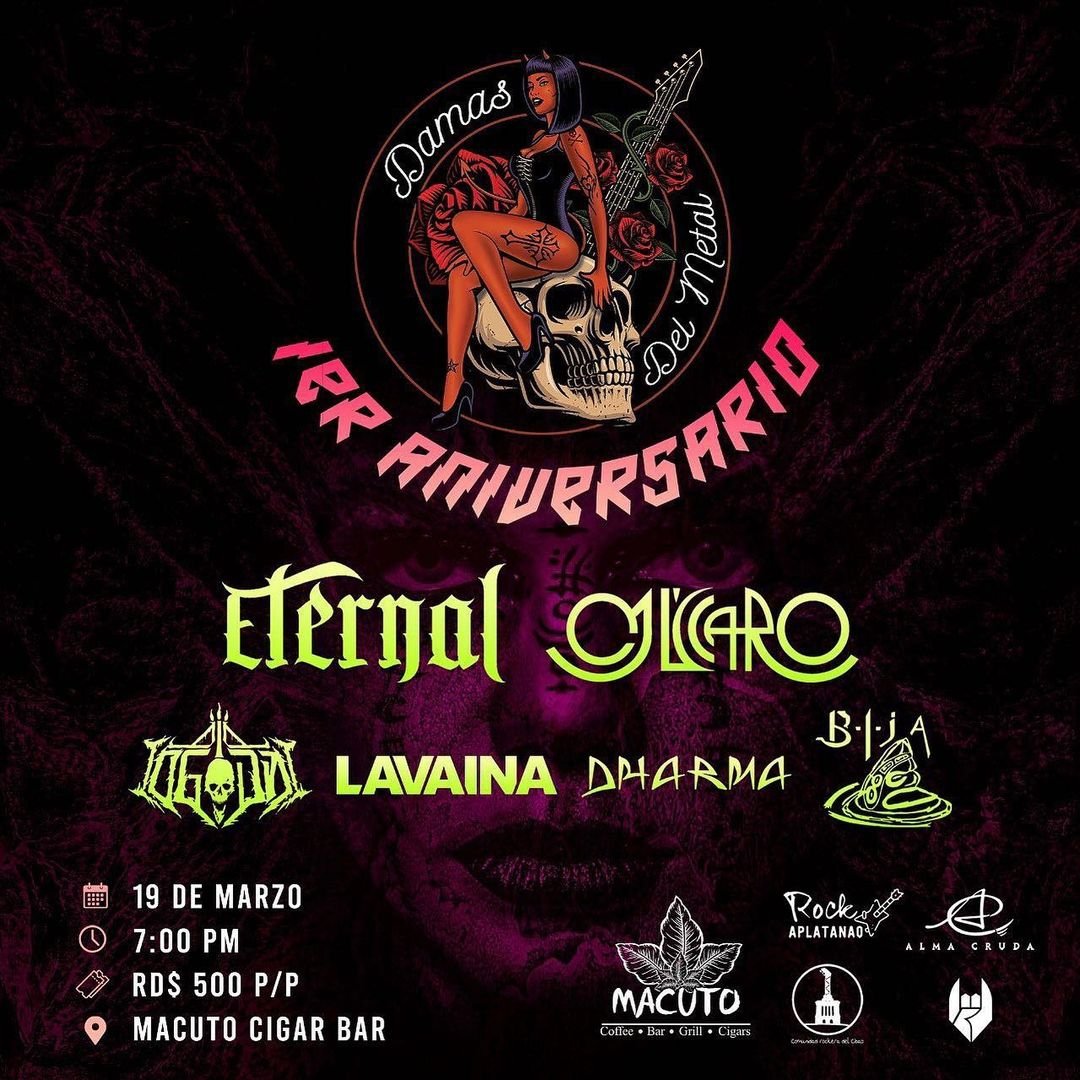 RMahfoud's tweet photo. Este sábado 19 de marzo estaré tocando con @mucarord y OGÚN en Macuto Cigar Bar, Santiago de los Caballeros. Caed. https://t.co/iFkhGnqFnF