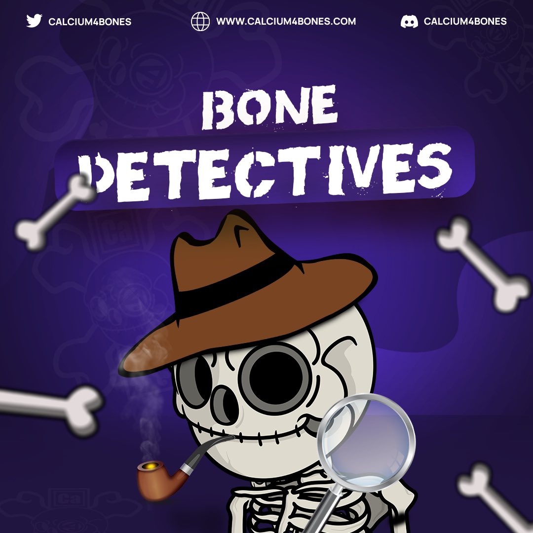 C4BNFT's tweet photo. Hey Bones!! ☠️

We’re hosting “Bone Detectives” at 6 PM CET Today in our Discord!! ( 15 more minutes 👀 ) 

1x Free #NFT will be raffled among the participants 🎁

🔗 Join up to participate: https://t.co/sLLkSSeoXz

#NFTs #NFTCommumity #Calcium4Bones https://t.co/xAs4UzbRsc