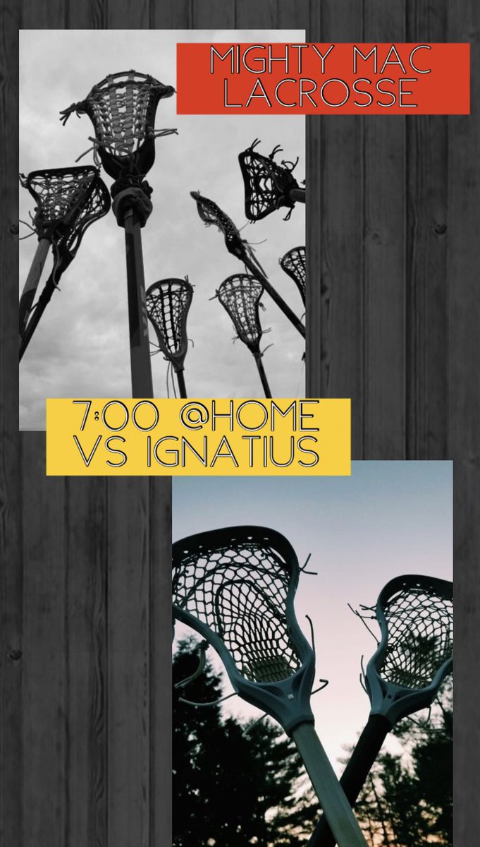 Home opener for Lax today! 7:00 pm on brother rice field! <a href="/McAuleyMacs/">Mother McAuley HS</a> @MMCAthletes @mightymaclax <a href="/MMCUpperclass/">MMC Upperclass Women</a> <a href="/mmcunderclass/">MMc Underclasswomen</a>