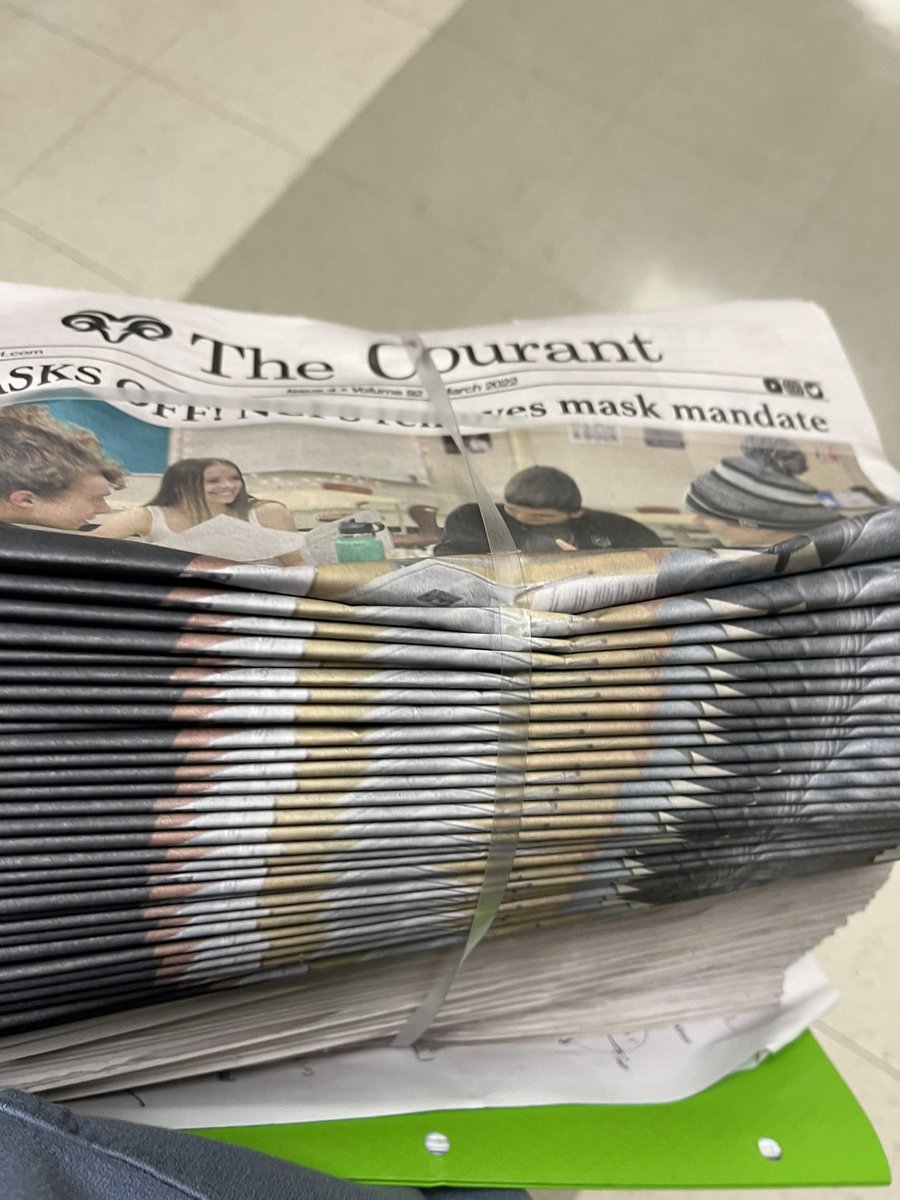 It’s distribution day! Make sure to grab a copy at tables in the cafeteria, main entrance, library, and tables around the school.